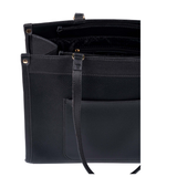 Black Pebbled Tote Bag
