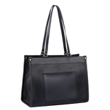 Black Pebbled Tote Bag