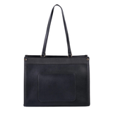 Black Pebbled Tote Bag